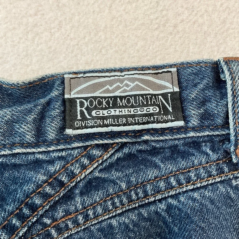Rockies Rocky Mountain Jeans‎ Womens 7/28 Blue Denim Western Cowgirl High Rise